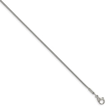 Load image into Gallery viewer, Stainless Steel Polished 1.2mm 20in Box Chain
