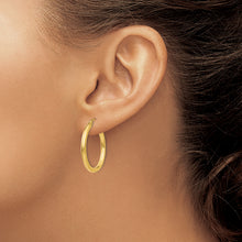 Load image into Gallery viewer, 14K Polished 2.5mm Tube Hoop Earrings
