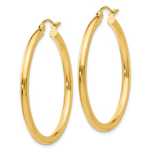 Load image into Gallery viewer, 14K Polished 2.5mm Tube Hoop Earrings
