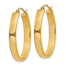 Load image into Gallery viewer, 14k Lightweight Oval Hoop Earrings
