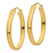 Load image into Gallery viewer, 14k Lightweight Oval Hoop Earrings
