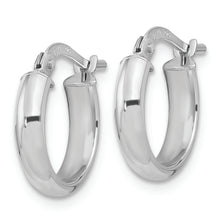 Load image into Gallery viewer, 14k White Gold Polished 2.9mm Hoop Earrings
