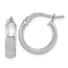 Load image into Gallery viewer, 14k White Gold Polished 2.9mm Hoop Earrings
