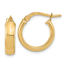 Load image into Gallery viewer, 14k Polished 3.7mm Hoop Earrings
