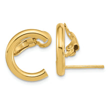 Load image into Gallery viewer, 14k Polished U Shape Clip On &amp; Post Earrings

