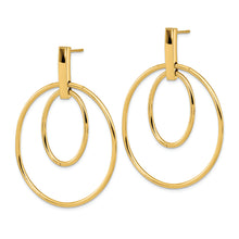 Load image into Gallery viewer, 14k Polished Post Dangle Earrings
