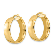Load image into Gallery viewer, 14K Polished Hoop Earrings
