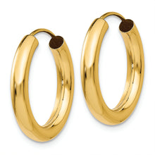 Load image into Gallery viewer, 14k Polished Endless Tube Hoop Earrings
