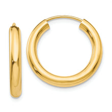 Load image into Gallery viewer, 14k Polished Endless Tube Hoop Earrings
