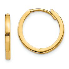 Load image into Gallery viewer, 14k Round Hinged Hoop Earrings
