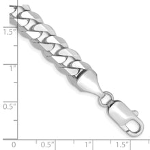 Load image into Gallery viewer, 14k WG 8.5mm Flat Beveled Curb Chain
