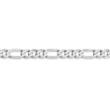 Load image into Gallery viewer, 14k WG 7mm Flat Figaro Chain
