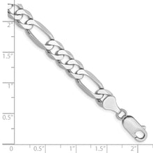 Load image into Gallery viewer, 14k WG 7mm Flat Figaro Chain

