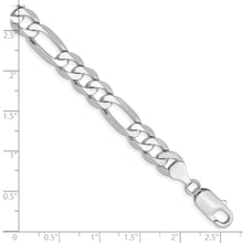 Load image into Gallery viewer, 14k WG 7.5mm Flat Figaro Chain
