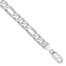 Load image into Gallery viewer, 14k WG 7.5mm Flat Figaro Chain
