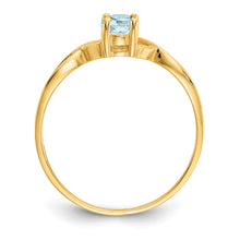 Load image into Gallery viewer, 14k Aquamarine Birthstone Ring
