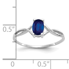 Load image into Gallery viewer, 14k White Gold Sapphire Birthstone Ring
