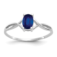 Load image into Gallery viewer, 14k White Gold Sapphire Birthstone Ring
