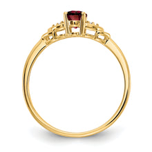 Load image into Gallery viewer, 14k Garnet and Diamond Ring
