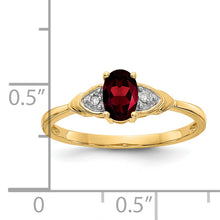 Load image into Gallery viewer, 14k Garnet and Diamond Ring
