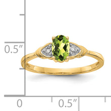 Load image into Gallery viewer, 14k Peridot and Diamond Ring
