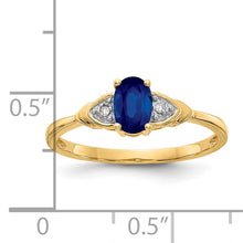 Load image into Gallery viewer, 14k Sapphire and Diamond Ring
