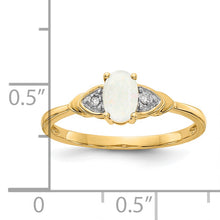 Load image into Gallery viewer, 14k Opal and Diamond Ring
