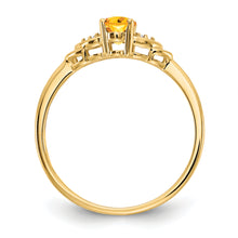 Load image into Gallery viewer, 14k Citrine and Diamond Ring
