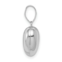 Load image into Gallery viewer, 14k White Gold 3D Puffed Heart Pendant
