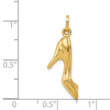 Load image into Gallery viewer, 14K  3D High Heel Shoe Charm
