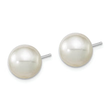 Load image into Gallery viewer, 14K White Gold 10-11mm Round White Saltwater South Sea Pearl Earrings
