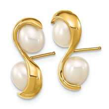 Load image into Gallery viewer, 14K 4-5mm Rice FWC Pearl Post Earrings
