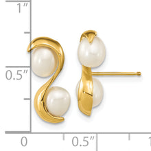 Load image into Gallery viewer, 14K 4-5mm Rice FWC Pearl Post Earrings
