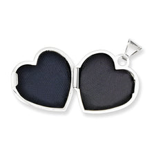 Load image into Gallery viewer, 14k White Gold Polished Heart-Shaped Locket
