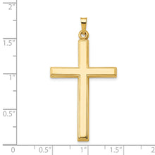Load image into Gallery viewer, 14k Hollow Cross Pendant
