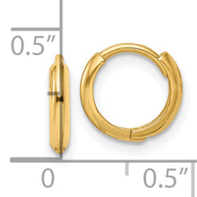 Load image into Gallery viewer, 14k Polished Hinged Hoop Earrings
