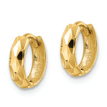 Load image into Gallery viewer, 14k D/C Hinged Hoop Earrings
