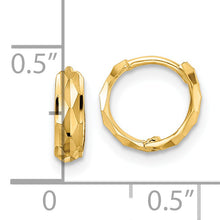Load image into Gallery viewer, 14k D/C Hinged Hoop Earrings
