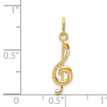 Load image into Gallery viewer, 14K Treble Clef Pendant
