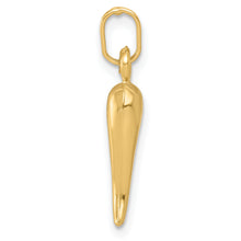 Load image into Gallery viewer, 14k Hollow Italian Horn Charm
