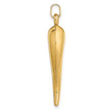 Load image into Gallery viewer, 14k Hollow 3D Italian Horn Charm
