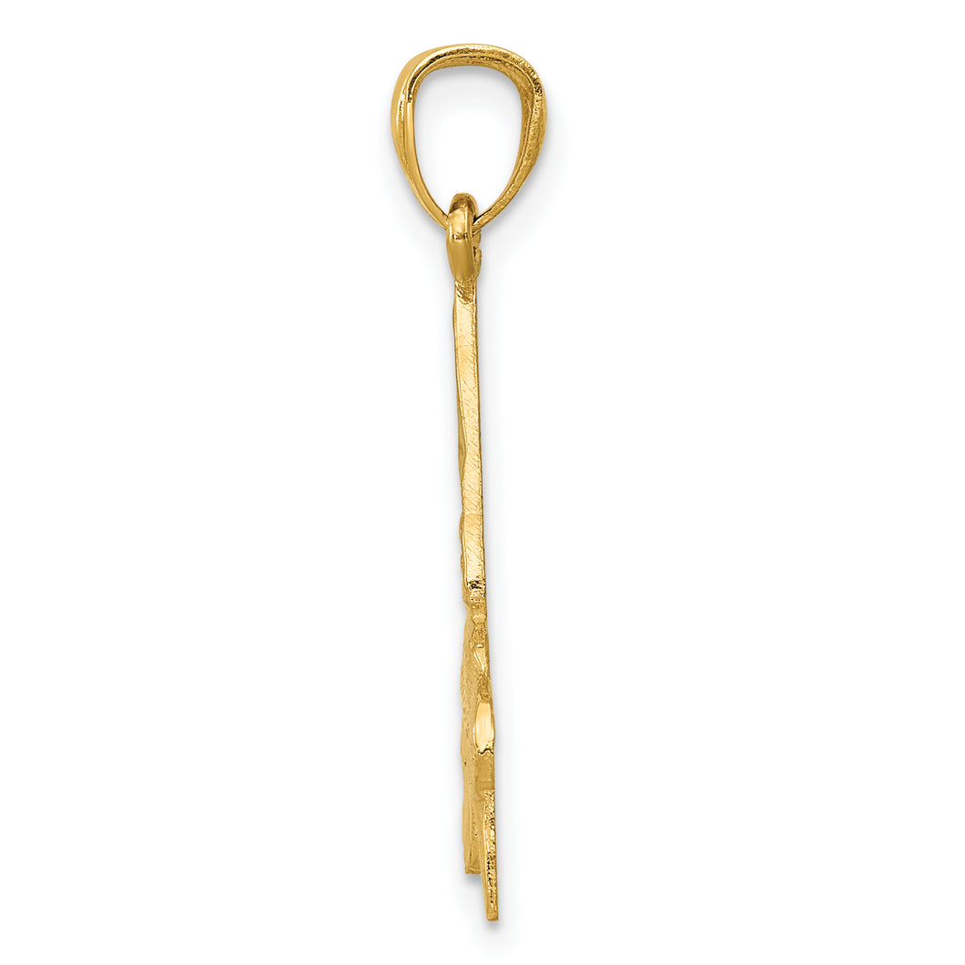 14k Hummingbird Pendant