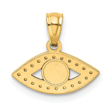 Load image into Gallery viewer, 14K Enameled Eye Pendant
