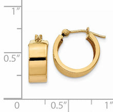 Load image into Gallery viewer, 14k Polished Hoop Earrings
