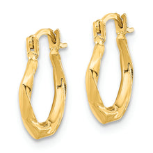 Load image into Gallery viewer, 14K Polished Twist Hoop Earrings
