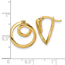 Load image into Gallery viewer, 14k Polished Circle Earrings
