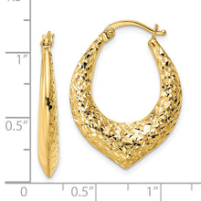 Load image into Gallery viewer, 14k D/C Hoop Earring
