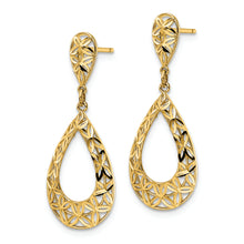 Load image into Gallery viewer, 14k D/C Dangle Post Earrings
