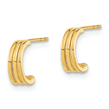 Load image into Gallery viewer, 14K Polished Hoop Post Earrings
