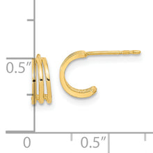 Load image into Gallery viewer, 14K Polished Hoop Post Earrings
